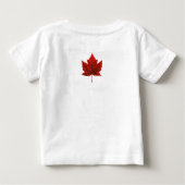 カナダTシャツ好きな子供服 ベビーTシャツ (裏面)