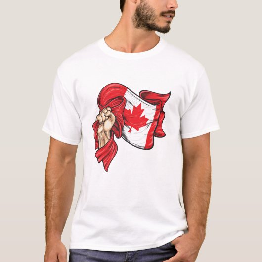 カナダTシャツ第1州旗 Tシャツ (正面)