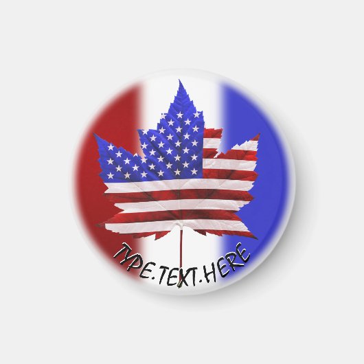 カナダUSAお土産冷蔵庫用マグネット マグネット (正面)