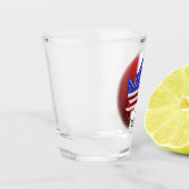カナダUSAグラスUSカナダスーベニアショットグラス ショットグラス (左)