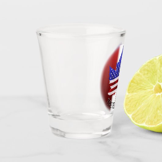 カナダUSAグラスUSカナダスーベニアショットグラス ショットグラス (左)