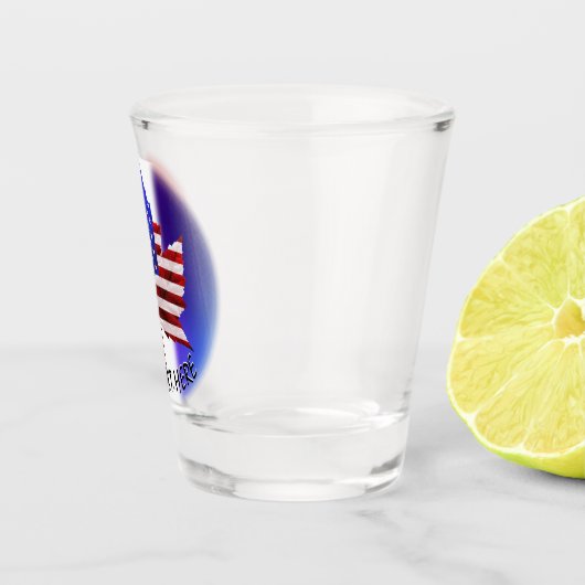 カナダUSAグラスUSカナダスーベニアショットグラス ショットグラス (右)