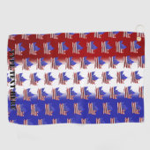 カナダUSAゴルフタオルカナダ米国国旗Golfギフト ゴルフタオル (横)