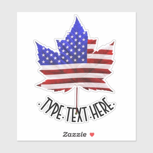 カナダUSAステッカーパーソナライズされたお土産ステッカー シール (シート)