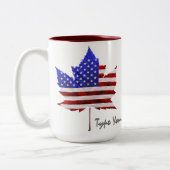 カナダUSA Cups US/カナダ·スーベニア·マグズ&カップ ツートーンマグカップ (左)