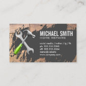 カナヅチ | レンチ | 木とレンガ 名刺 (正面)