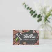 カナヅチ |レンチ |石積み 名刺 (スタンド正面)