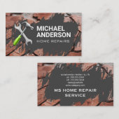 カナヅチ |レンチ |石積み 名刺 (正面/裏面)