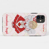 カナディアンエンジェルとメープルリーフカスタマイズ- Case-Mate iPhoneケース (裏面(横))