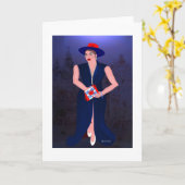 カナディアンクイベカーリーマリークリエイティブデザイン カード (黄色い花)