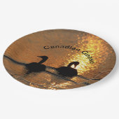 カナディアンゲーズアットサンセット紙プレート ペーパープレート (アングル)