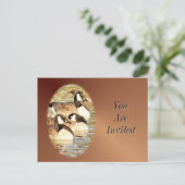 カナディアンゲーゼンハガキ – 招待状カスタマイズ- インビテーションポストカード (スタンド正面)