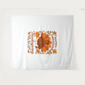 カナディアンサンクスギビング秋お祝いクラシックT タペストリー (正面(横))