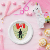 カナディアンソルジャー紙プレート ペーパープレート (パーティー)