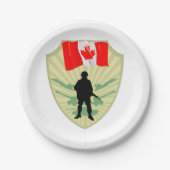 カナディアンソルジャー紙プレート ペーパープレート (正面)