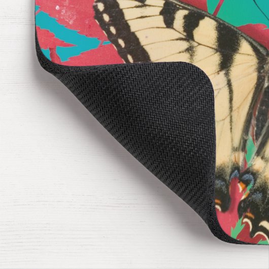 カナディアンタイガーアゲハチョウ蝶 マウスパッド (コーナー)