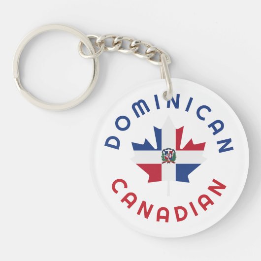 カナディアンドミニカのルーツ キーホルダー (正面)