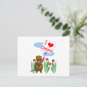 カナディアンビーバーラブオンタリオ ポストカード (スタンド正面)