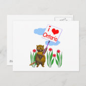 カナディアンビーバーラブオンタリオ ポストカード (正面/裏面)