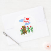 カナディアンビーバーラブオンタリオ ラウンドシール (封筒)