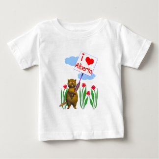 カナディアンビーバーラブスアルバータ ベビーTシャツ