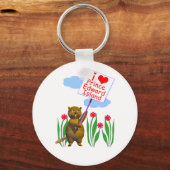 カナディアンビーバーラブスプリンスエドワード島 キーホルダー (正面)