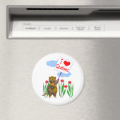 カナディアンビーバーラブズケベック マグネット (インサイチュ (食洗機))