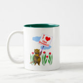 カナディアンビーバーラブニューブランズウィック ツートーンマグカップ (左)