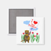 カナディアンビーバーラブニューブランズウィック マグネット (正面/裏面)