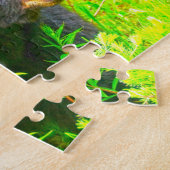 カナディアンブラウンベア。 ジグソーパズル (側面)