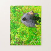 カナディアンブラウンベア。 ジグソーパズル (縦)