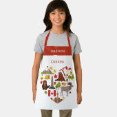 カナディアンラブ名前をカスタムする エプロン (インサイチュ)