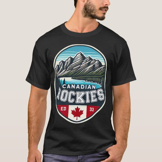 カナディアンロッキーカナロッキー山脈お土産A Tシャツ (正面)