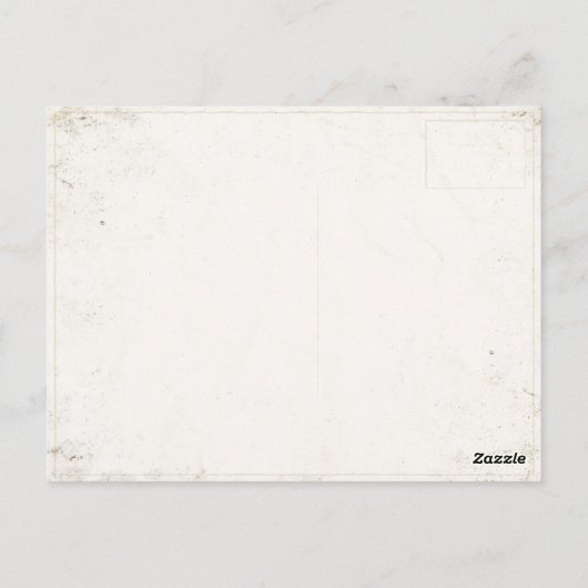 カナディアンロッキーズスキープリント付きポストカード ポストカード (裏面)