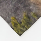 カナディアンロッキーズワピティ（エルク） フリースブランケット (角)