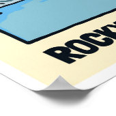 カナディアンロッキーマウンテンズアートヴィンテージトラベル ポスター (角)