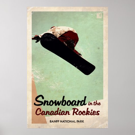 カナディアンロッキー – ヴィンテージ効果 ポスター (正面)