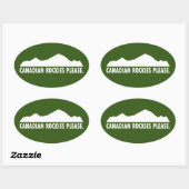 カナディアンロッキー 楕円形シール (シート)