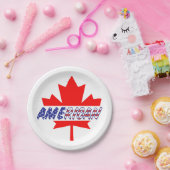 カナディアン・アメリカン・プライド ペーパープレート (パーティー)