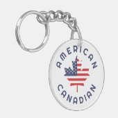 カナディアン・アメリカン・ルーツ キーホルダー (正面左)