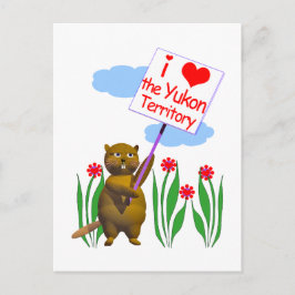 カナディアン・ビーバー、ユーコンが大好き ポストカード