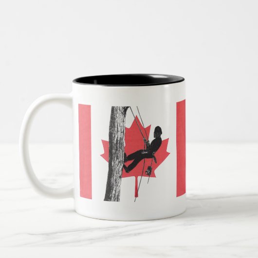 カナディアンARBアートアルボリストツリー外科医チェーンソー ツートーンマグカップ (左)