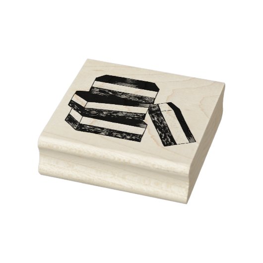 カナディアンNanaimoバーBCカナダベーカリーデザートフード ラバースタンプ (スタンプ)