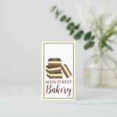 カナディアンNanaimoバーBCカナダベーカリーデザートフード 名刺 (スタンド正面)