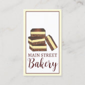 カナディアンNanaimoバーBCカナダベーカリーデザートフード 名刺 (正面)