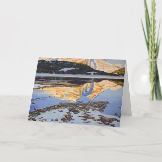 「カナナスキスの早雪」ホリデーカード シーズンカード (正面)