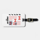 カナパーソナライズされたダデー9フォトコラージュ荷物 ラゲッジタグ (正面横)