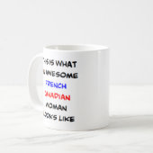 カナフランスのダ人素晴らし女 コーヒーマグカップ (正面左)