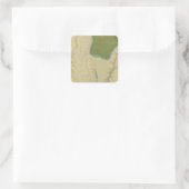 カナブを示す地質図 スクエアシール (バッグ)