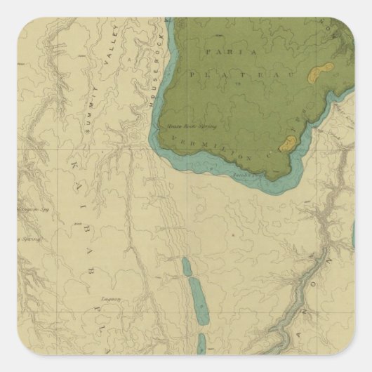 カナブを示す地質図 スクエアシール (正面)